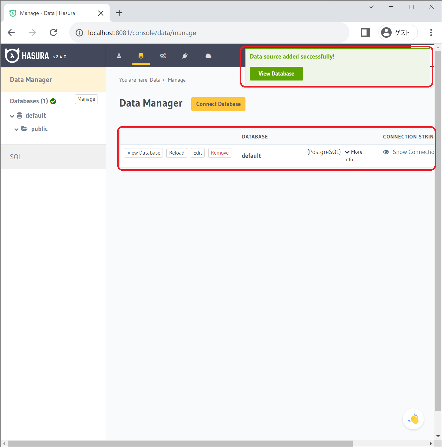Docker-composeでHasuraを動かしてgraphQLを使ってみる