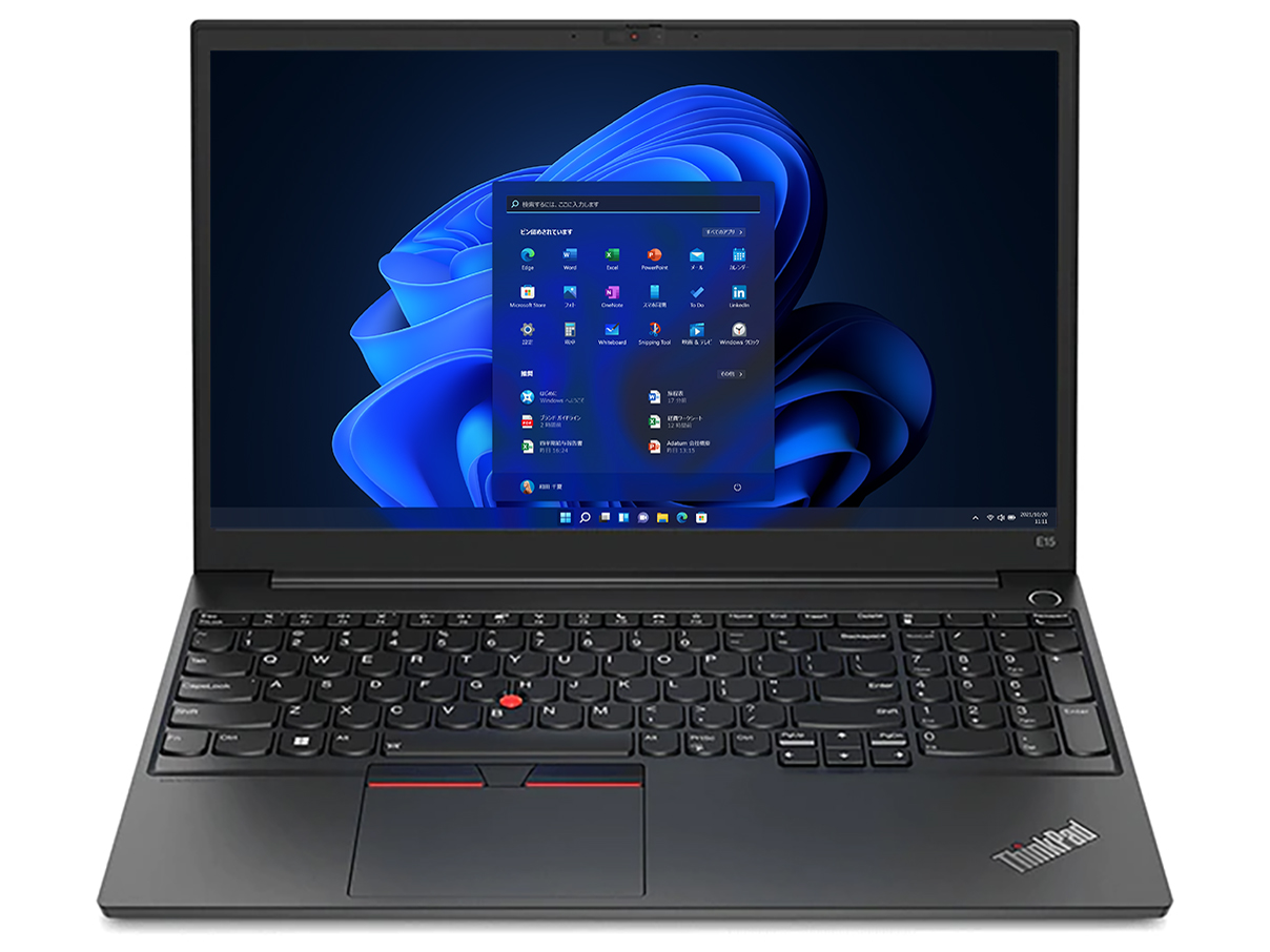 ThinkPad E15 Gen 4 Windows 11 Pro・AMD Ryzen 5 5625U・8GBメモリー・256GB SSD・15.6型フルHD液晶搭載 21ED007MJP