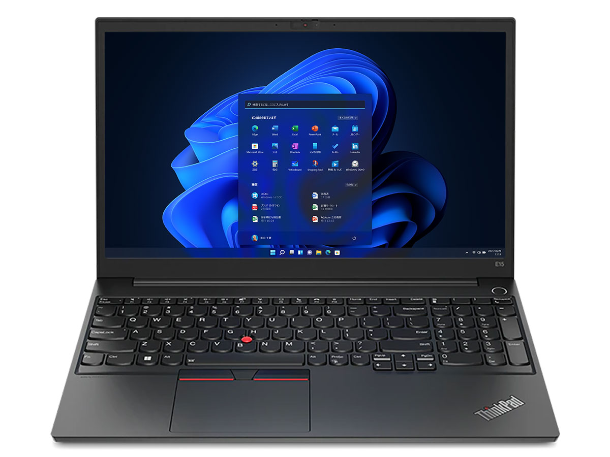 ThinkPad E15 Gen 4 Windows 11 Pro・Core i5 1235U・8GBメモリー・256GB SSD・15.6型フルHD液晶搭載 オフィス付き 21E600D8JP