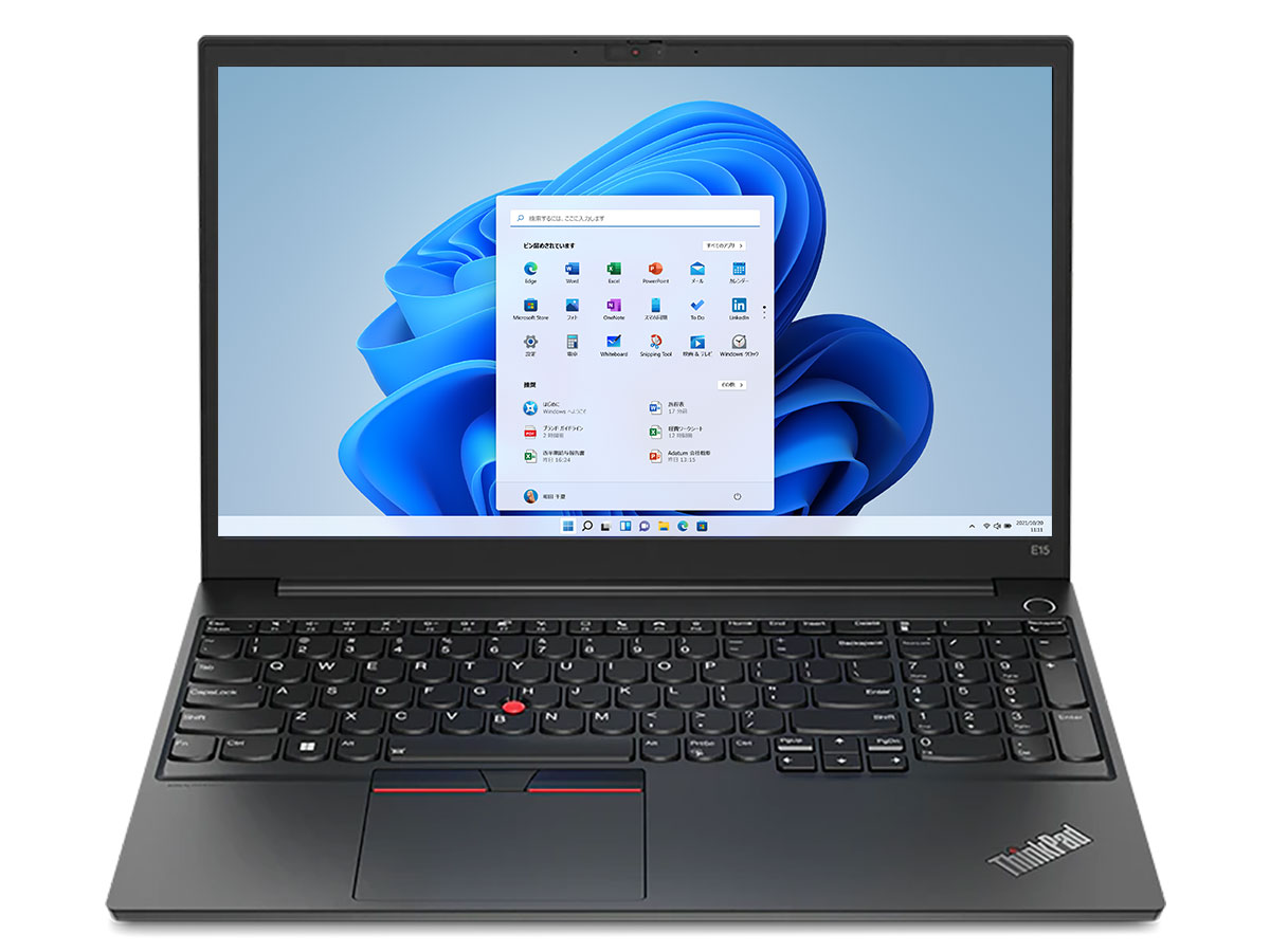 ThinkPad E15 Gen 4 Core i7 1255U・16GBメモリー・512GB SSD・15.6型フルHD液晶搭載 21E600D9JP