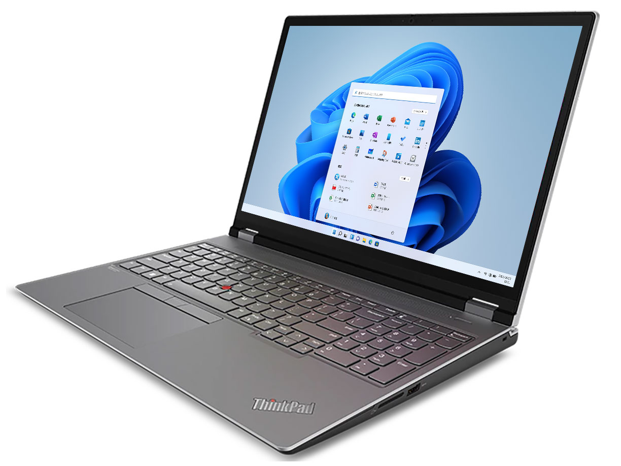 ThinkPad P16 Gen 1 Core i5 12600HX・8GBメモリー・256GB SSD・NVIDIA RTX A1000・16型WUXGA液晶搭載 21D6CTO1WW