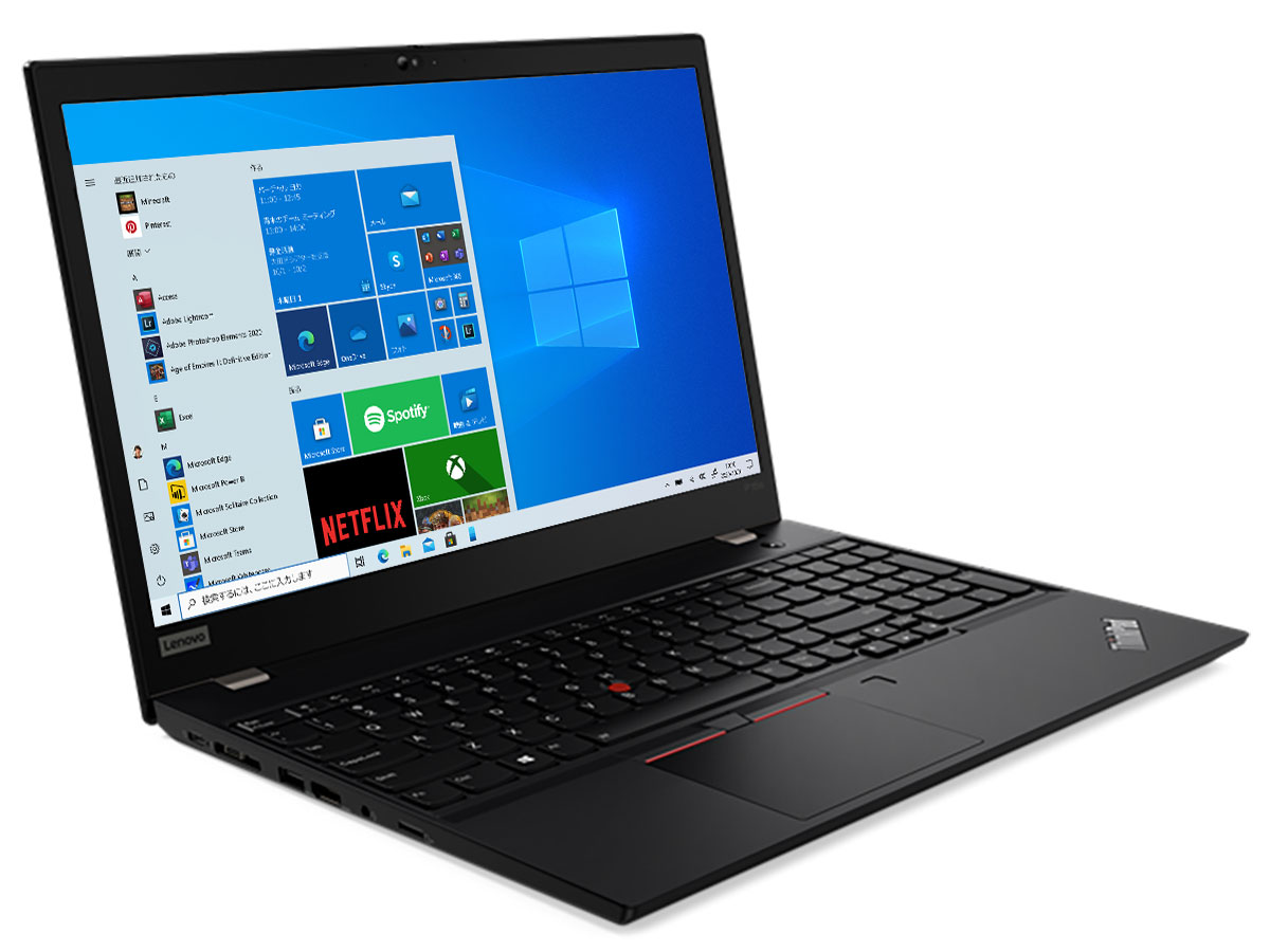 ThinkPad P15s Gen 2 Windows 10 Pro・Core i7 1165G7・16GBメモリー・512GB SSD・Quadro T500・15.6型フルHD液晶搭載 20W7S2JC00