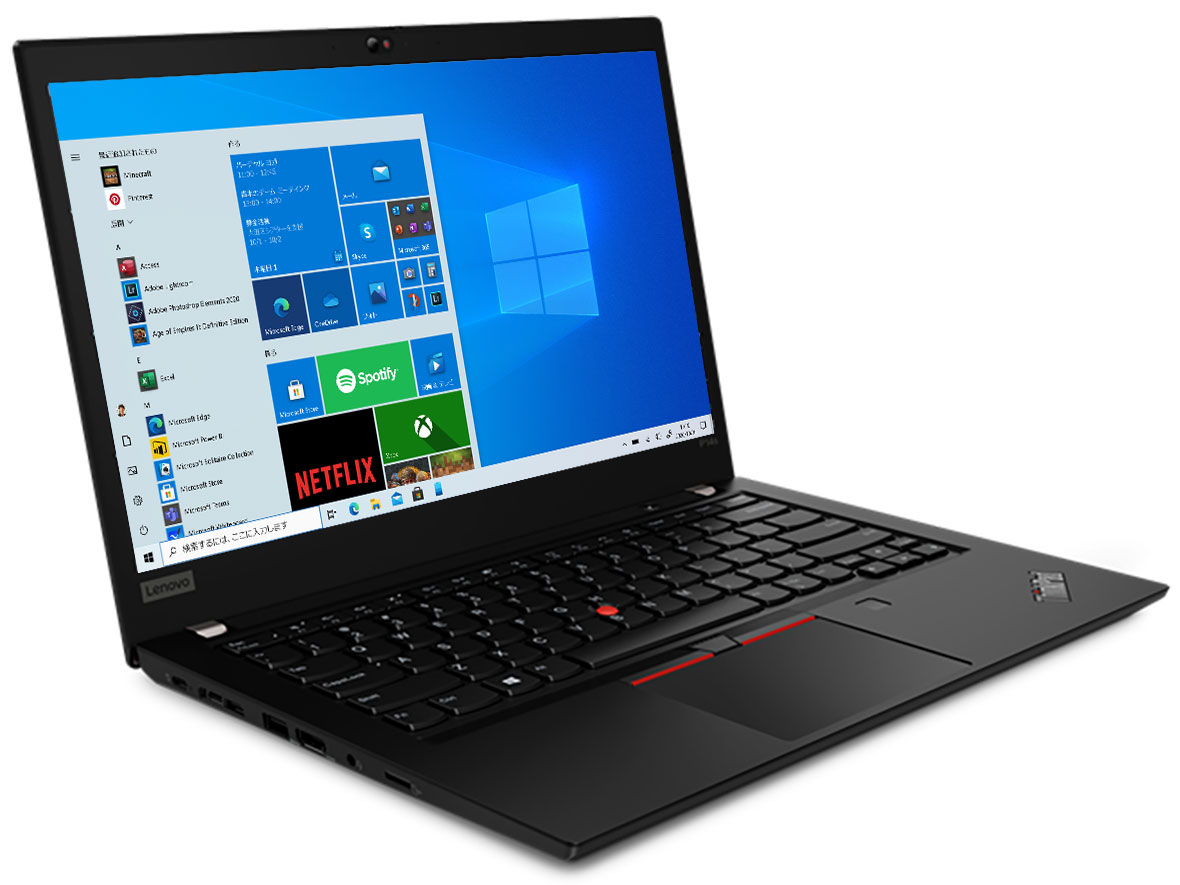 ThinkPad P14s Gen 2 Windows 10 Pro・Core i7 1165G7・16GBメモリー・512GB SSD・NVIDIA T500・14型フルHD液晶搭載 20VYS41U00 [ブラック]