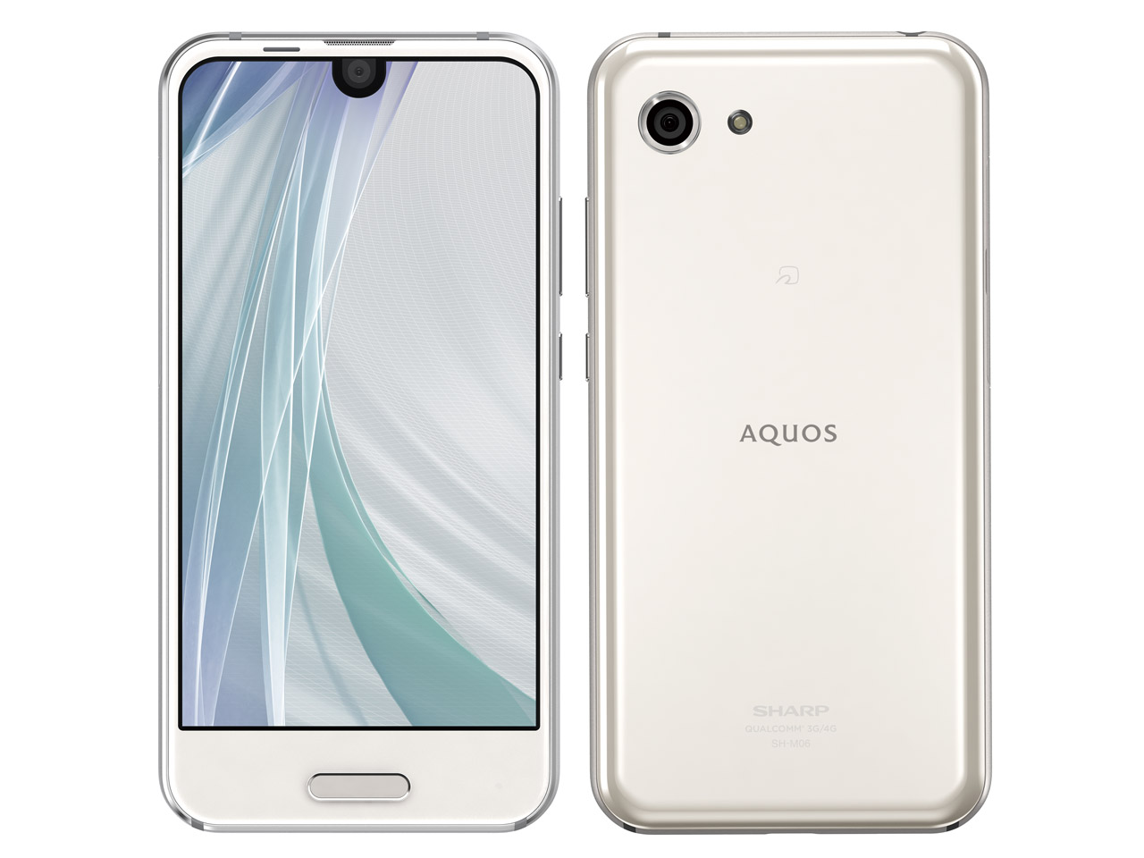 大特価安いAQUOS R compact SH-M06 ホワイト SIMフリー スマートフォン本体